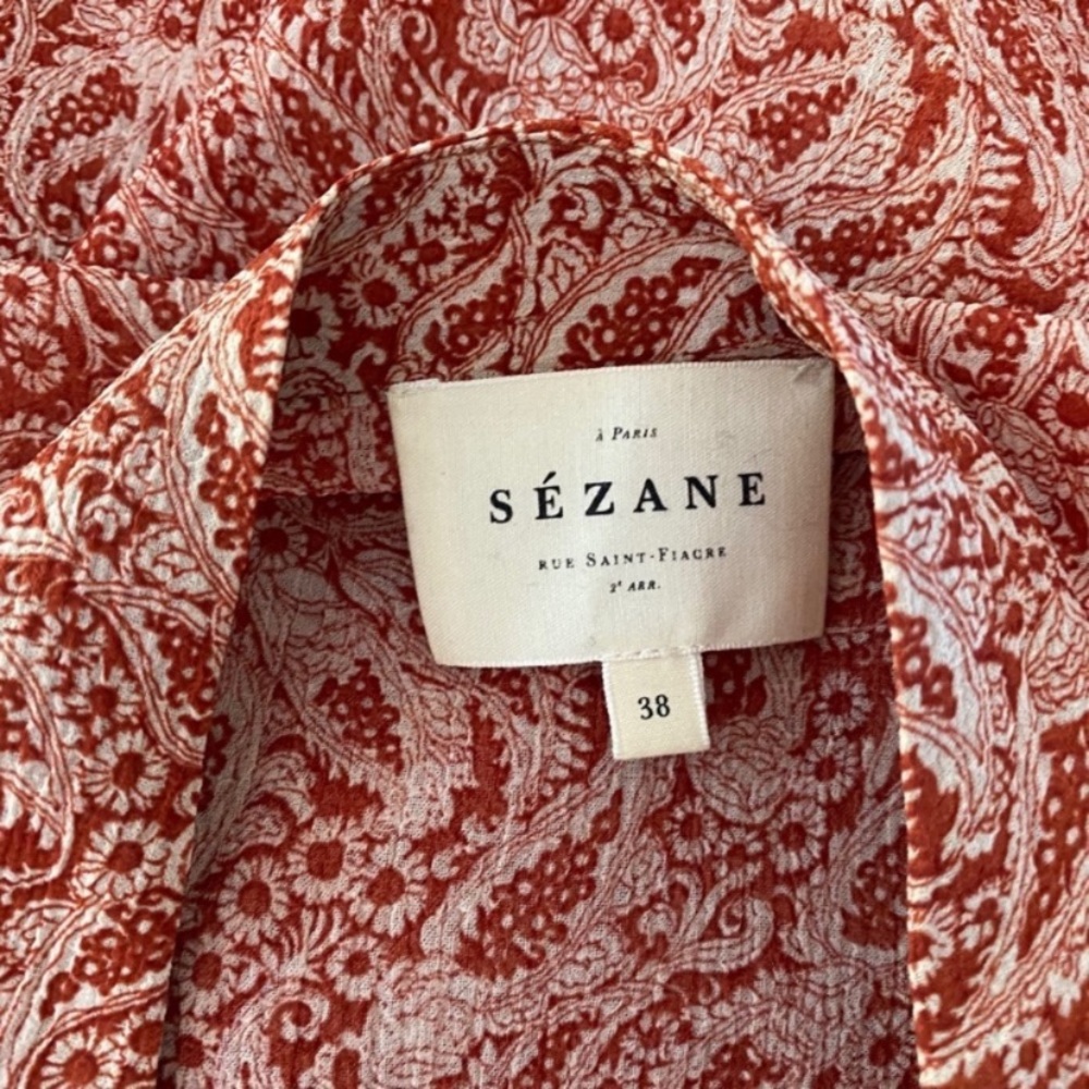 Sezane Rose Patterned Blouse - Picture 5 of 5